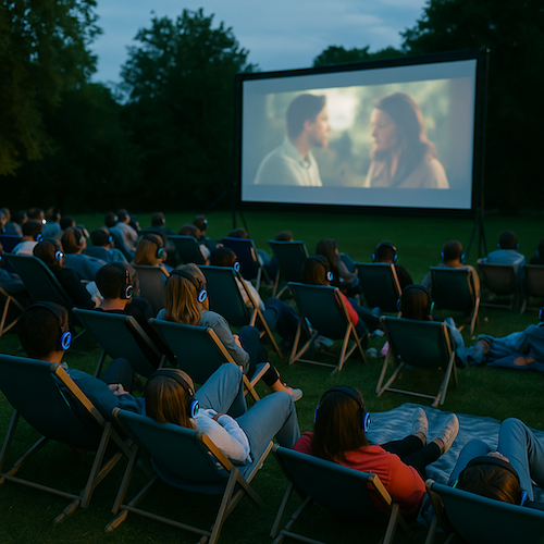 Silent kino pro venkovní projekce